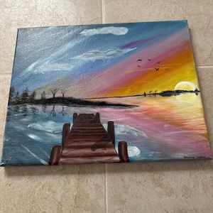 Small water scape painting EC